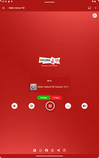 I-download ang Rádio Cultura FM Castelo 101.7 – Libreng Music App - Screenshot 3