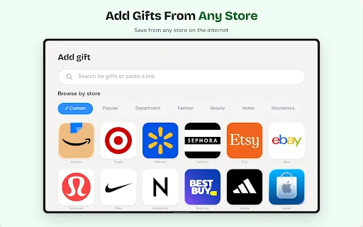 Download GiftList App – Universal Wishlist at Gift Registry Free - Screenshot 10