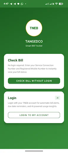 I-download ang Bill Checker for TNEB – Pamahalaan ang Bill Gamit ang AI - Screenshot 1