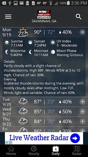 I-download ang WTOC First Alert Radar – Tumpak na Weather App - Screenshot 3