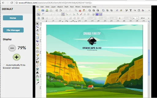 Inkscape Editor: I-edit ang Vector Graphics sa Iyong Browser - Screenshot 2