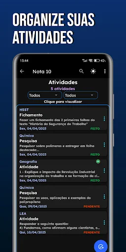 Nota 10: Agenda escolar com IA – I-download ang Iyong Digital Planner - Screenshot 2