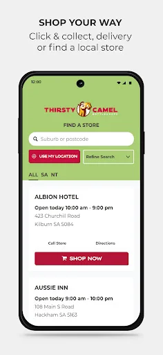 I-download ang Thirsty Camel SA & NT: Mabilis na Inumin Delivery - Screenshot 2