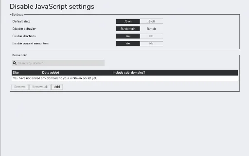 I-download ang Disable JavaScript: Kontrolin ang Iyong Browsing - Screenshot 1