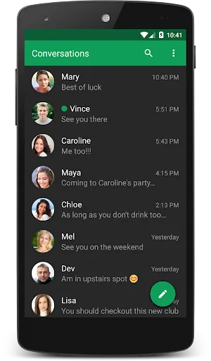 I-download ang Chomp SMS Latest – Pinakamahusay na SMS App - Screenshot 2