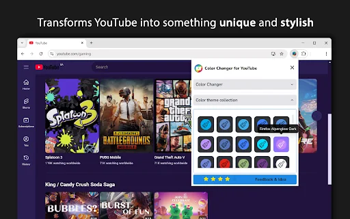 Baguhin ang YouTube Theme – I-customize ang Kulay Ngayon - Screenshot 4