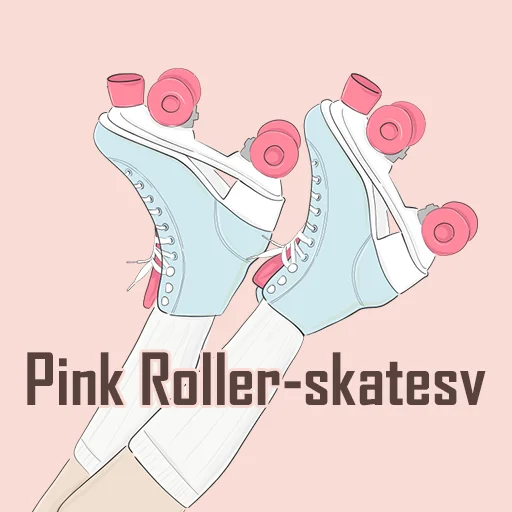 Download Pink Roller-skates Theme – Stylish Girly Mobile Look