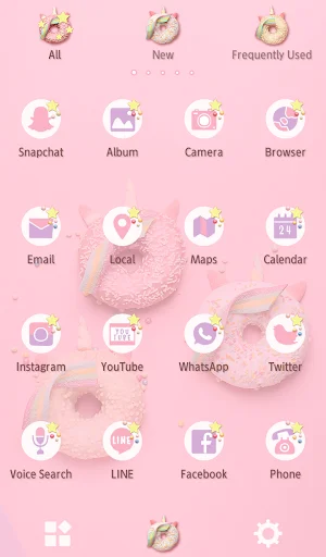 I-download ang Unicorn Donuts Theme – Cute na Pastel na Disenyo - Screenshot 3