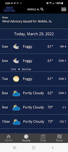 I-download ang FOX10 Weather Mobile Alabama – Tumpak na Forecast - Screenshot 5