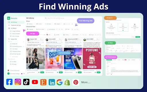 I-download ang Denote: Ang Pinakamahusay na Ad Spy Tool para sa Ads - Screenshot 4