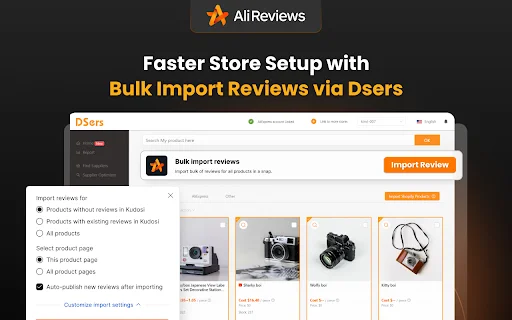 Ali Reviews: I-import ang Reviews mula sa Temu at eBay nang Madali - Screenshot 4