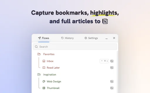I-download ang Flylighter para sa Notion – Mabilis na Web Clipper - Screenshot 1