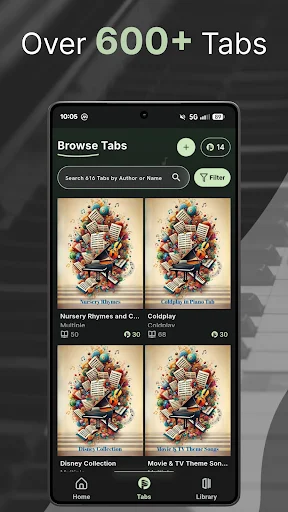 Download Piano Tab App – Matuto Mag-piano Gamit ang Color-Coded Tabs - Screenshot 2