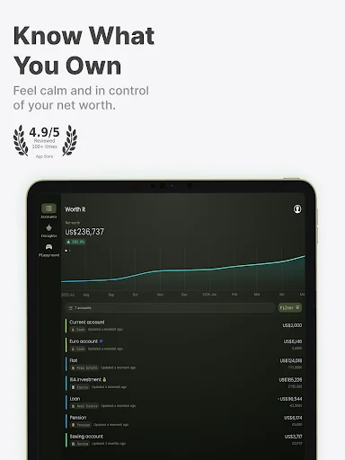 Net Worth Tracker – Worth it: I-track ang Iyong Yaman Ngayon - Screenshot 7