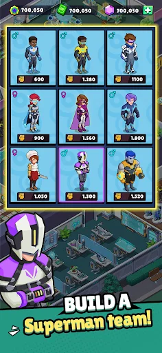 I-download ang Idle Superpower School – Gabayan ang mga Superman - Screenshot 11