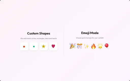 I-download ang Confetti! Chrome Extension – Masayang Celebration - Screenshot 3