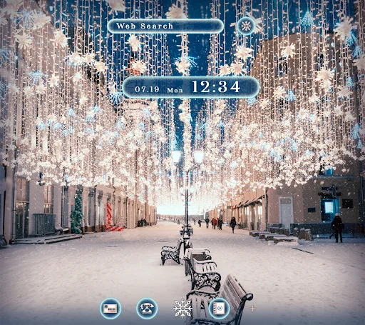 I-download ang Xmas Lights Theme – Magandang Winter Wallpaper Libre - Screenshot 1