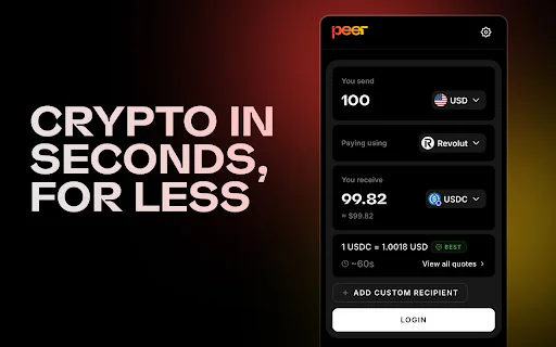 Peer: Funding Wallet – Mabilis na Fiat to Crypto Onramp - Screenshot 1