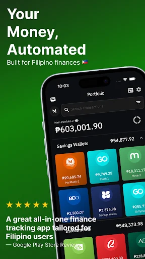 I-download ang Savings Tracker PH: Finnest – Budget at Expense Manager - Screenshot 1