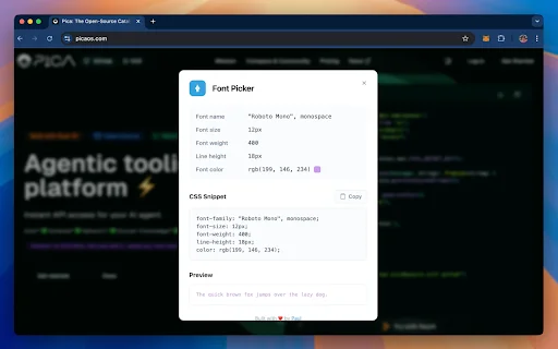 I-download ang Font Picker – Mabilis na Pag-detect ng Font Libre - Screenshot 2