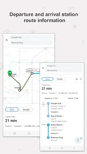 I-download ang Seoul Subway App – Gabay sa Tren sa Korea - Screenshot 14