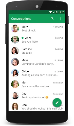 I-download ang Chomp SMS Latest – Pinakamahusay na SMS App - Screenshot 1