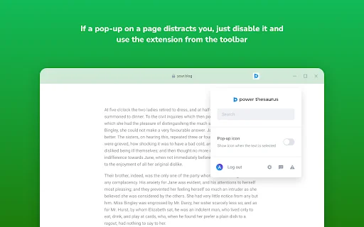 Power Thesaurus: Pinakamahusay na Thesaurus Extension sa Chrome - Screenshot 4