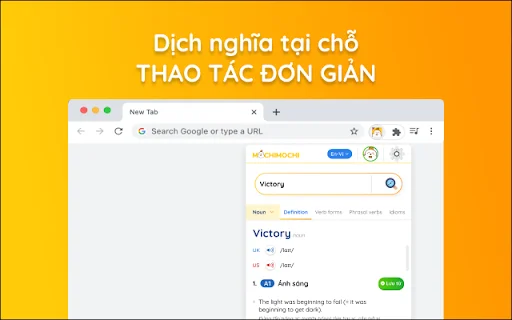 I-download ang Mochi Dictionary Extension – Mabilis na Pagsasalin - Screenshot 2
