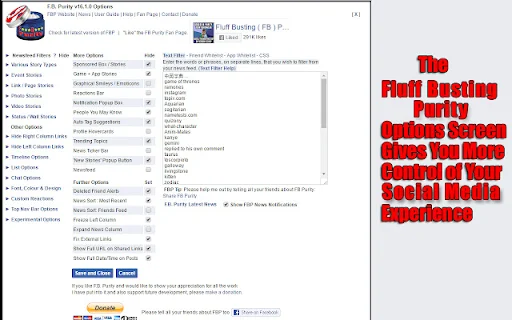 I-download ang Fluff Busting Purity – Linisin ang Facebook Feed - Screenshot 3