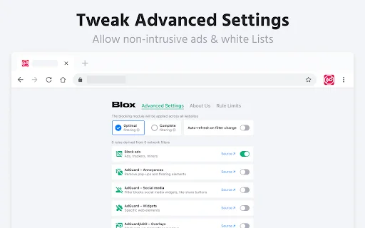 Adblock Ad Blocker Pro: Pinakamabilis na Ad Blocker para sa Chrome - Screenshot 4