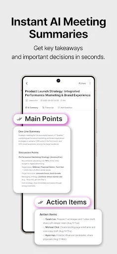 I-download ang Knoi – AI Meeting Notes – Awtomatikong Transkripsyon - Screenshot 3