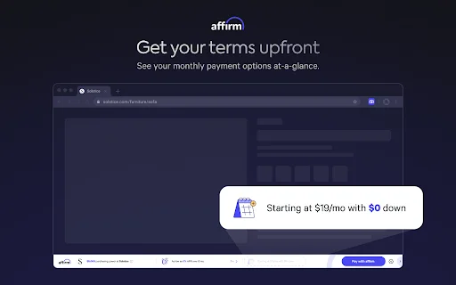 I-download ang Affirm: Buy Now, Pay Later – Shopping Extension - Screenshot 4