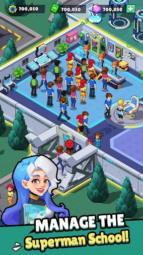 I-download ang Idle Superpower School – Gabayan ang mga Superman - Screenshot 2