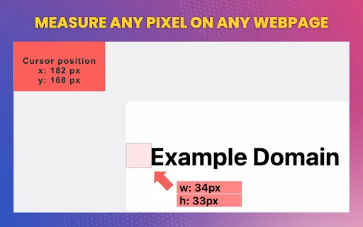I-download ang Pixel Measurement – Pinakamahusay na Ruler para sa Chrome - Screenshot 1