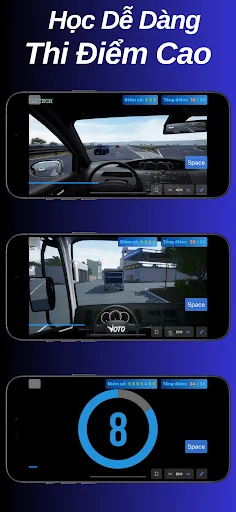I-download ang Luyện thi mô phỏng 120 TH GPLX – Pagsasanay sa Pagmamaneho - Screenshot 12
