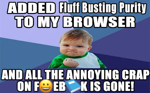 I-download ang Fluff Busting Purity – Linisin ang Facebook Feed - Screenshot 1