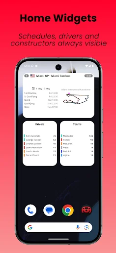 I-download ang SpeedTrack Widgets – Racing Calendar at News App - Screenshot 1