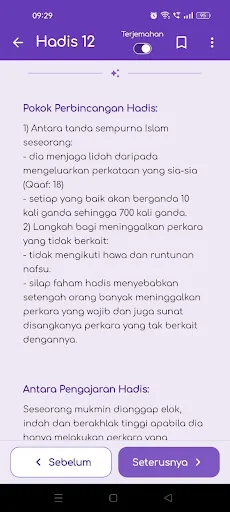 Download Hadis 40 Imam Nawawi Melayu – Arabe at Malay Version - Screenshot 5