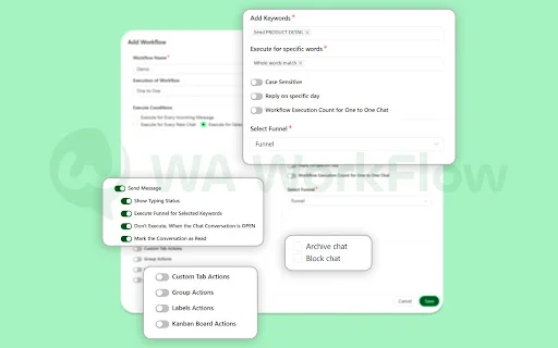 I-download ang WA WorkFlow para sa WhatsApp Web – Productivity Tool - Screenshot 2
