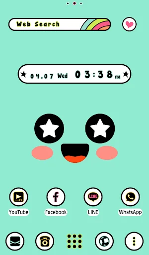 I-download ang Cute Expressions Theme +HOME – Gawing Kawaii ang Screen - Screenshot 3