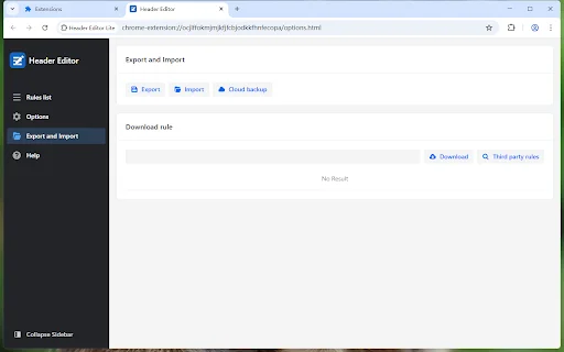 I-download ang Header Editor Lite – Pamahalaan ang Request Headers - Screenshot 4