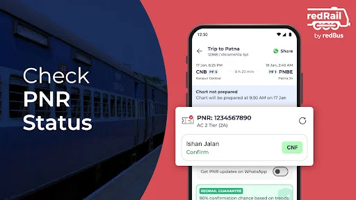 I-download ang Train Ticket Booking: Status at PNR – Mabilis at Madali - Screenshot 3