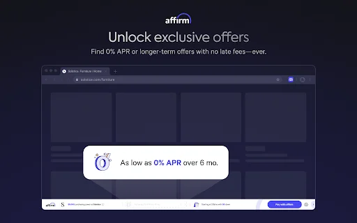 I-download ang Affirm: Buy Now, Pay Later – Shopping Extension - Screenshot 3