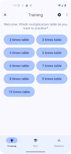 I-download ang Times Tables App – Matuto ng Multiplication nang Libre - Screenshot 1
