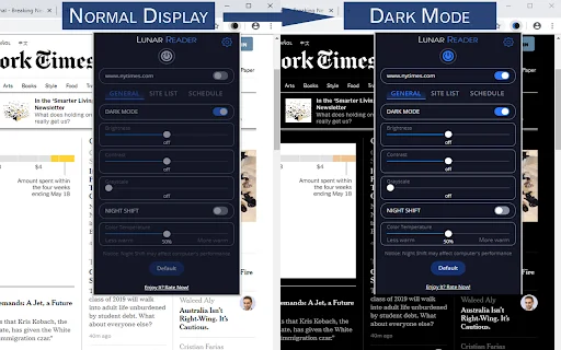 Lunar Reader: Pinakamahusay na Dark Theme at Night Shift Mode - Screenshot 1