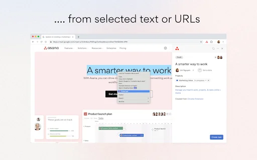 I-download ang Asana Chrome Extension: Mabilis na Task Management - Screenshot 3