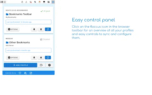I-sync ang Iyong Bookmarks gamit ang Floccus – Ligtas at Mabilis - Screenshot 4