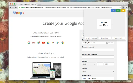 AutoFill Forms: Mabilis na Form Filler para sa Chrome – Download - Screenshot 1