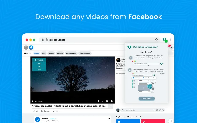 Web Video Downloader – I-download ang Video nang Libre at Mabilis - Screenshot 1