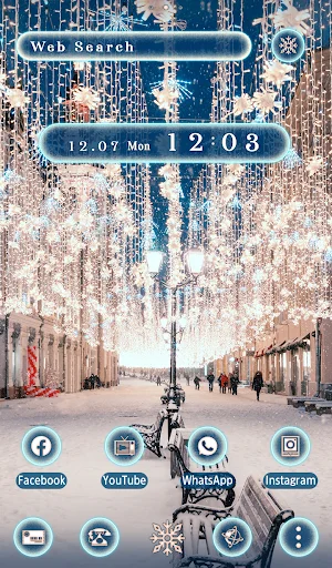 I-download ang Xmas Lights Theme – Magandang Winter Wallpaper Libre - Screenshot 5